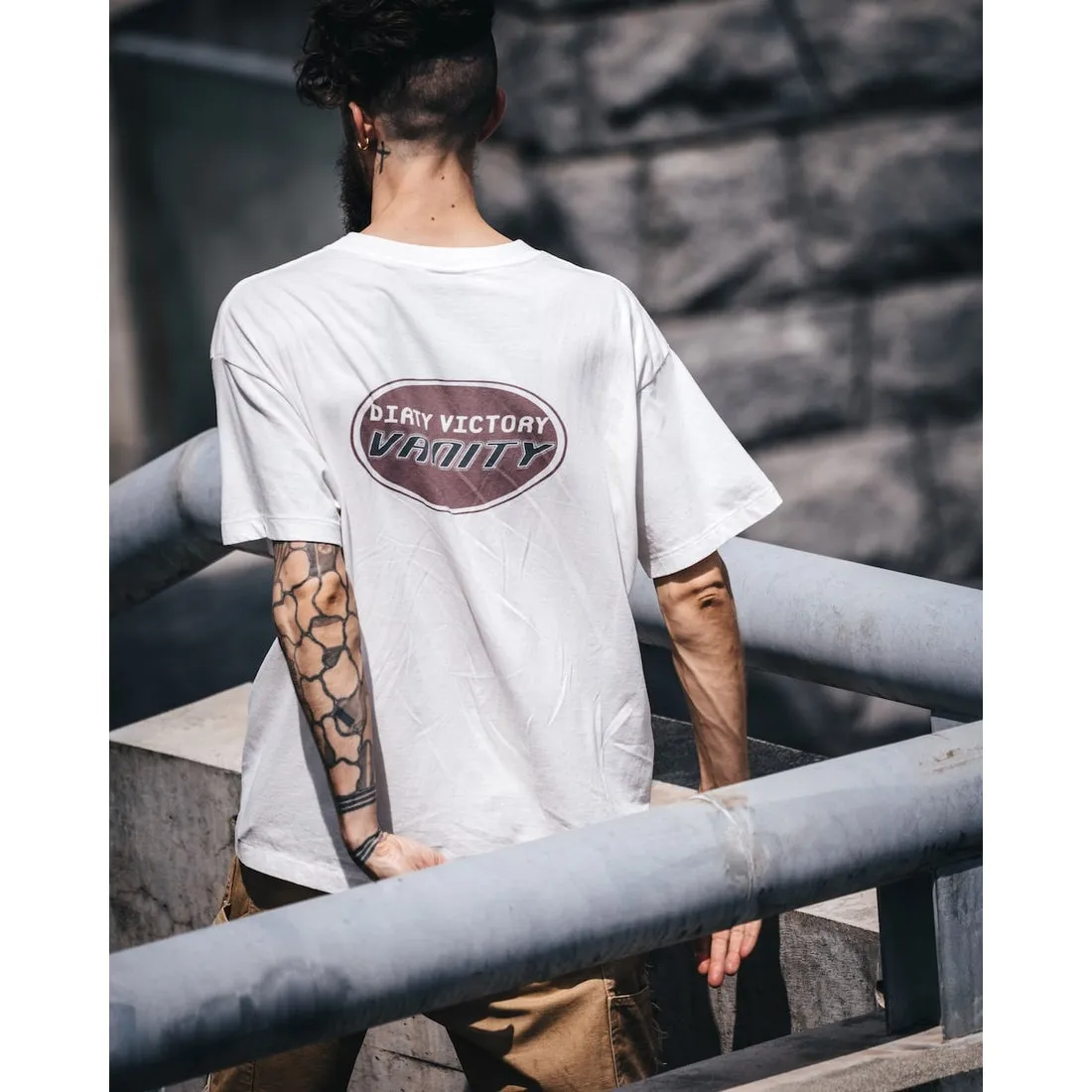 SAINT Mxxxxxx VANITY SS TEE/WHAT Jesus Butterfly Print Short Sleeve Off-White S-XL Cylindrical No Side Seam Fabric 220g High Weight OE Yarn ⚠️Note: It’s almost meaningless if it is not a cylindrical fabric Customized CPFM co-branded main mark/wash mark/little angel anti-counterfeiting label Original-level printing manufacturer Top purchasing level
